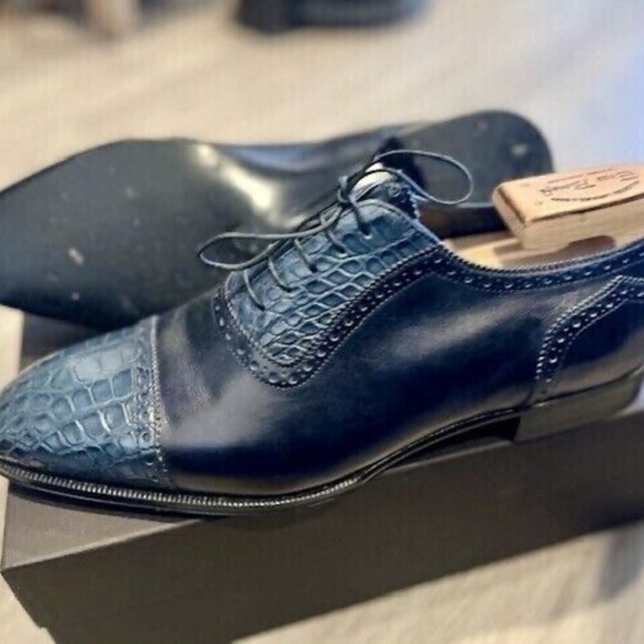 Maison Koly X Enzo Bonafe Croxford Presidential Alligator oxfords - Picture 3 of 3